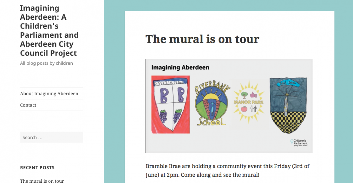 The mural is on tour