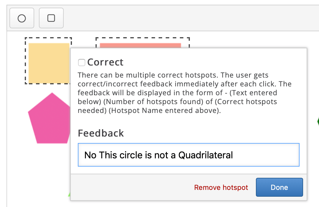 Adding an incorrect hotspot