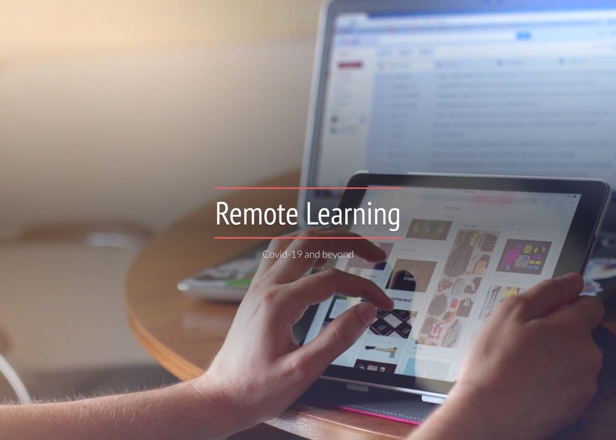 remote learning titlle graphic