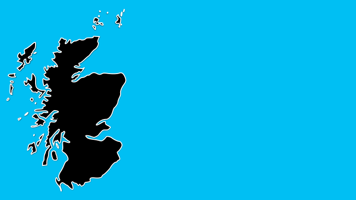 we are digilearnscot - get invovled - animated gif - pins falling onto map of scotland