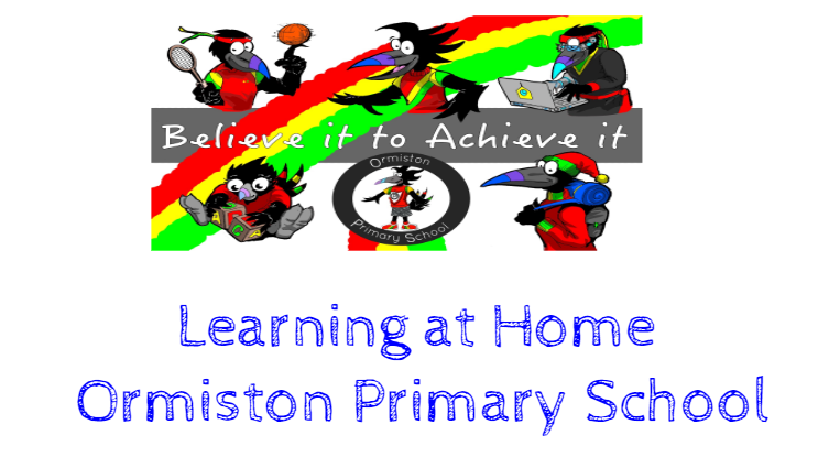 learnign at home - ormiston primary school. blog post header