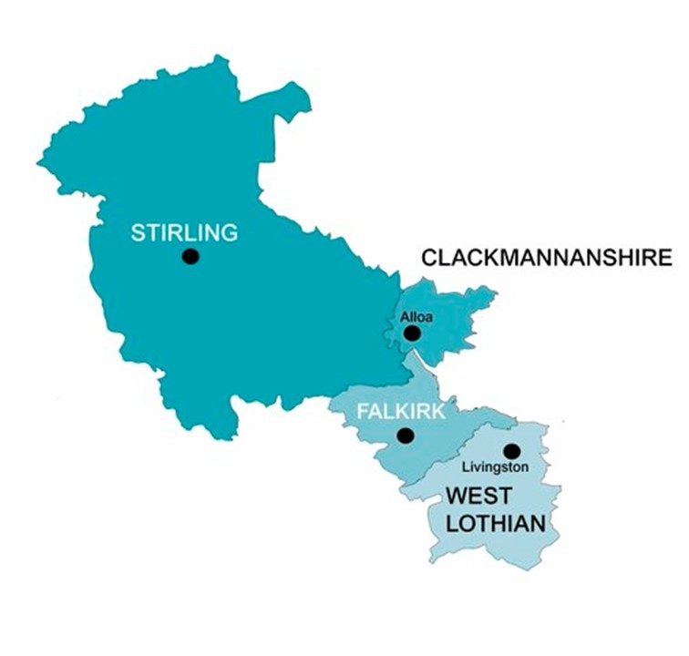 forth valley and west lothian region