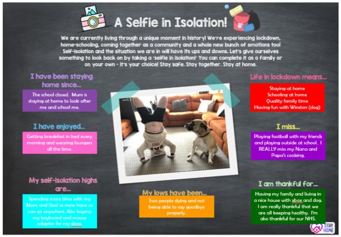 a selfie in isolation blog post header