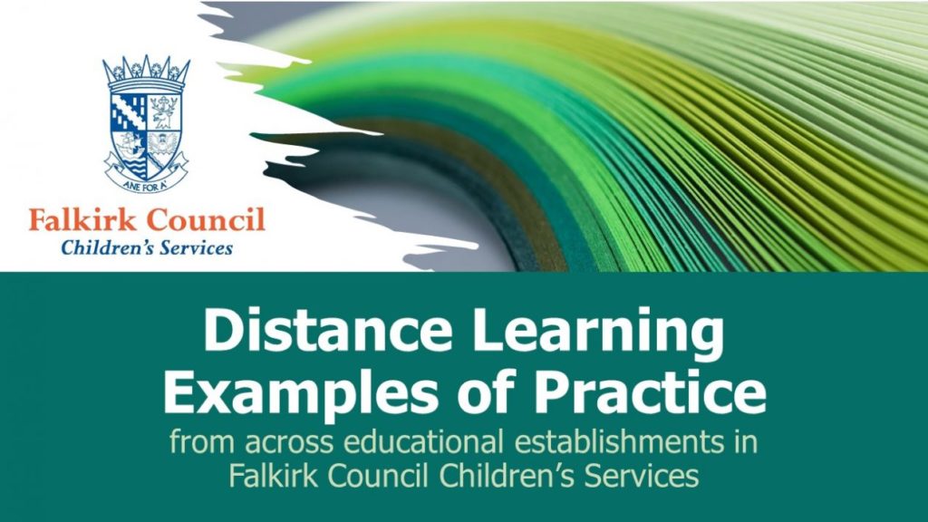 distance learning - examples of practice, falkirk. Blog post header