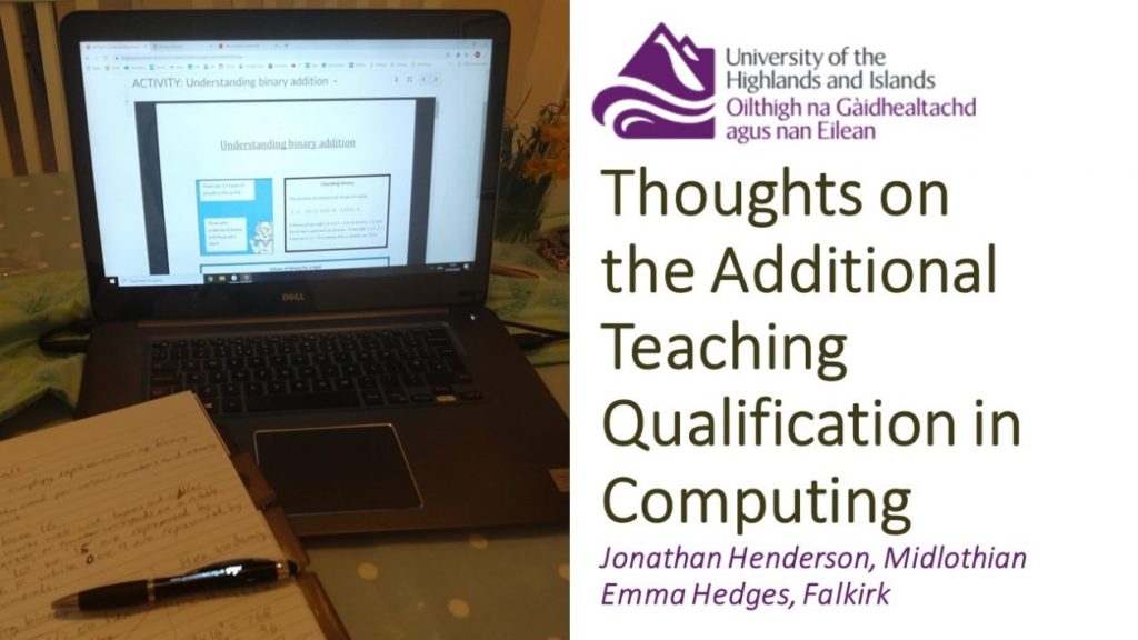 thoughts on additioanl teaching qualification in Computing blog post header