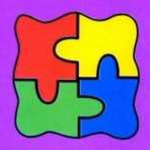 four coloured jigsaw pieces