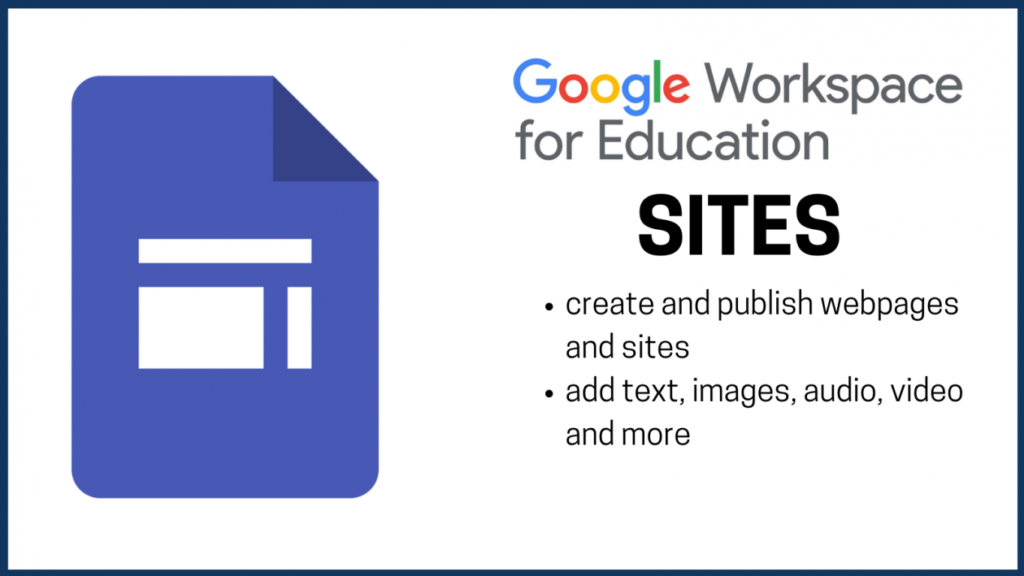 google sites web page builder