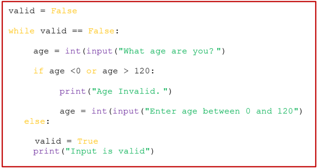 Input Validation | N5 Computing Science