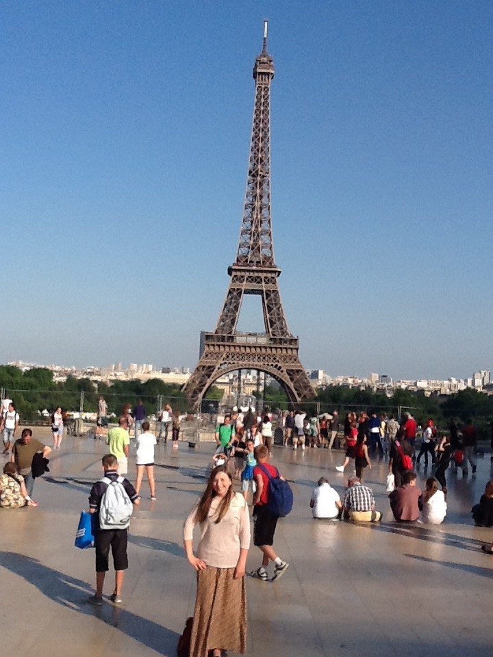 Me with the Eiffel Tower. Just something with a lot of history that isn't in Scotland...