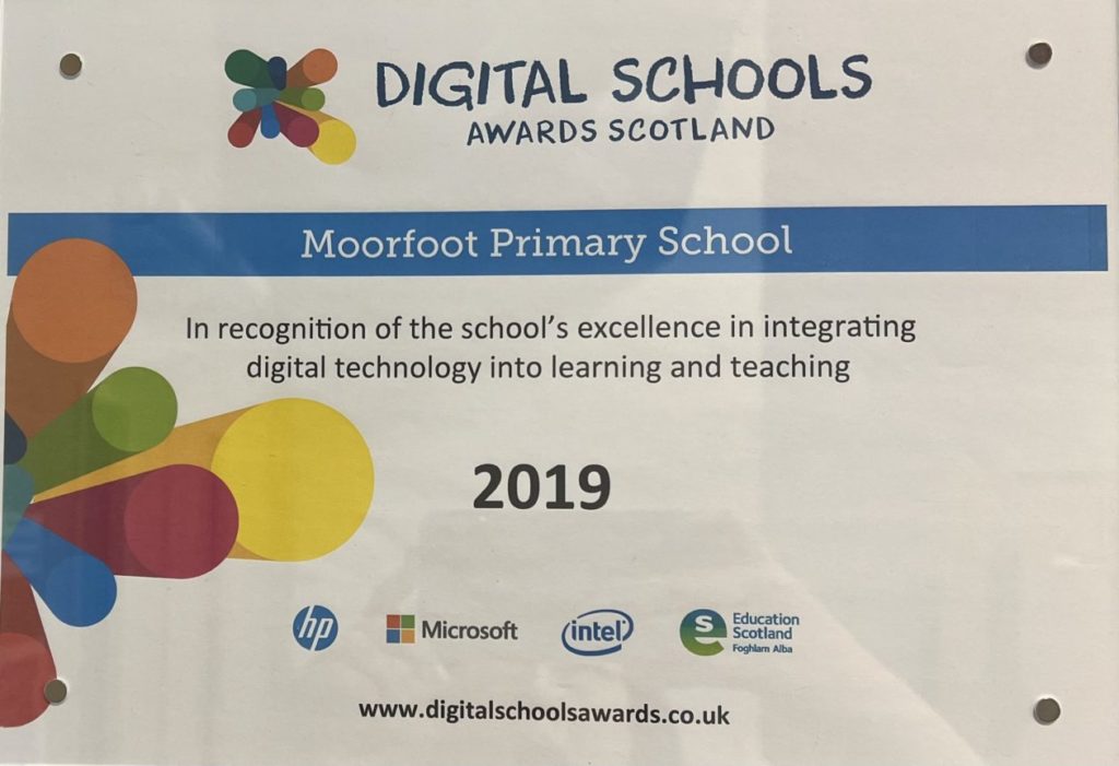 Digital Schools Award | Moorfoot Primary School, Nursery Class and ...
