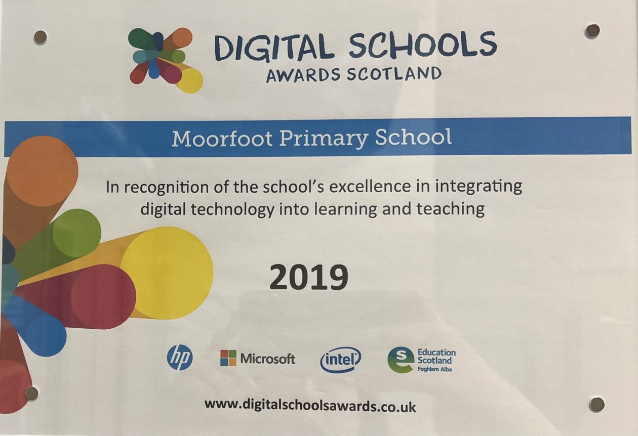 Digital Schools Award | Moorfoot Primary School, Nursery Class and ...