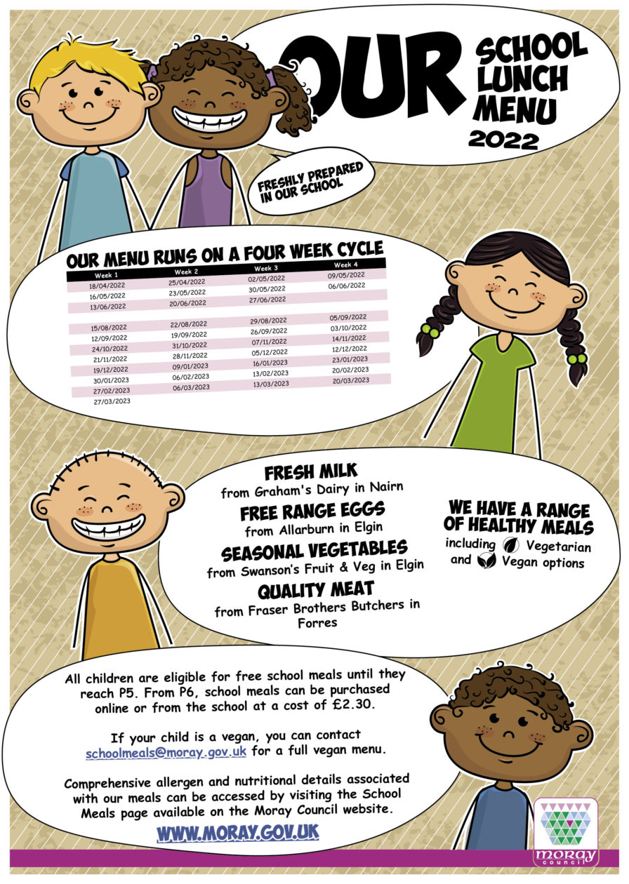 School Meals Pilmuir Primary School