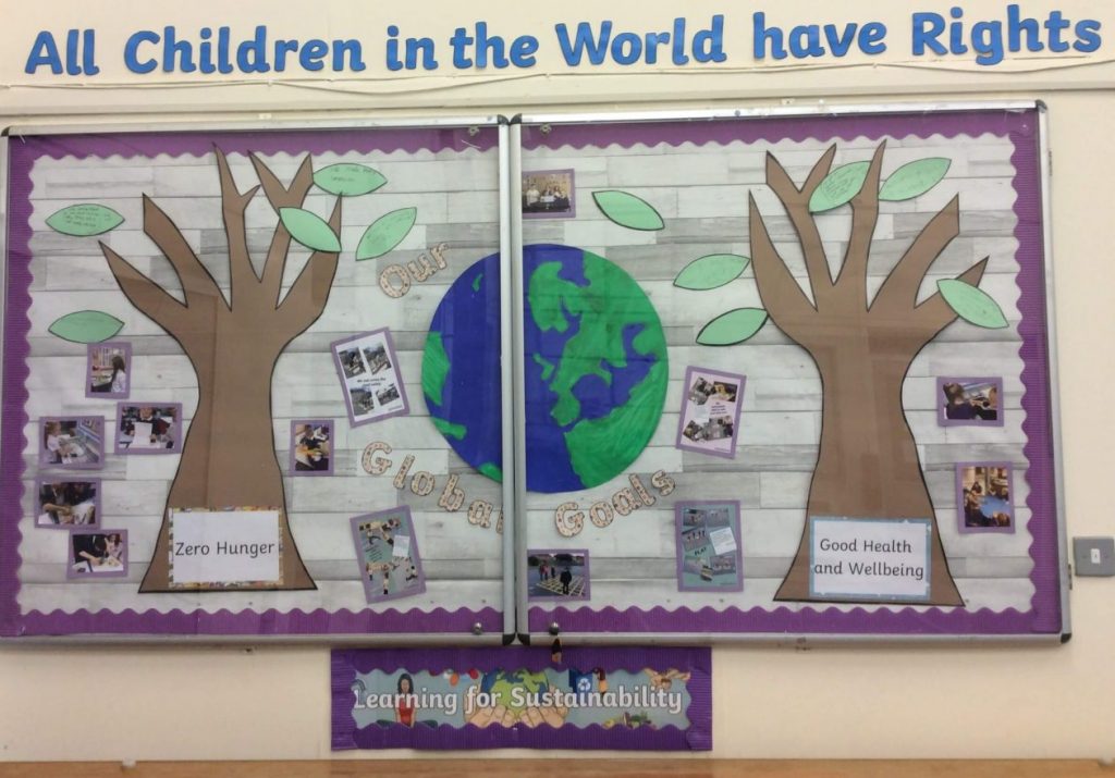 Global goals display LoudounMontgomery Primary and Early Years