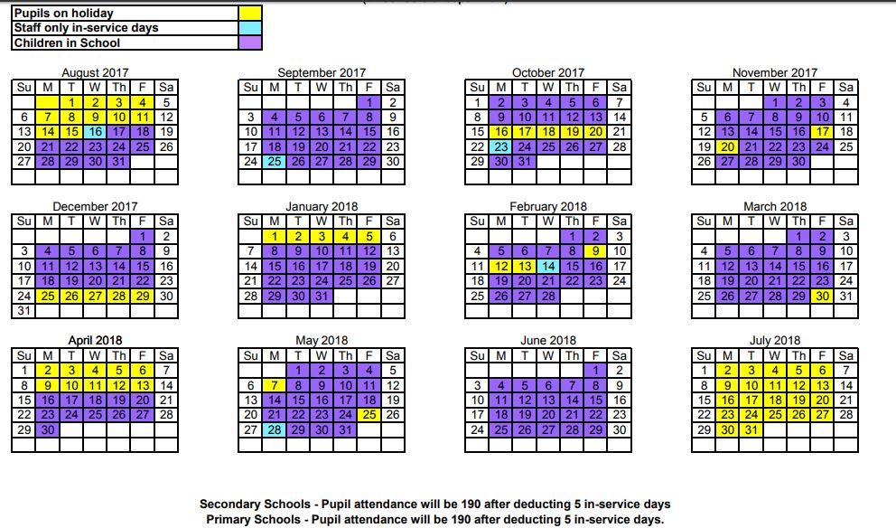 school holidays 2017 | Moorpark Primary