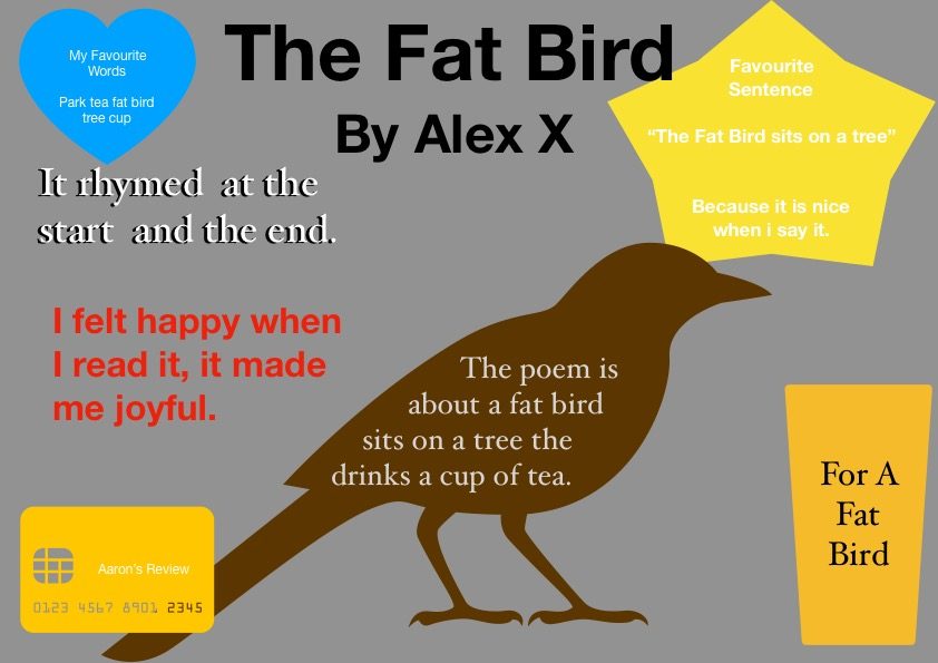 The Fat Bird Poem — Aaron 2