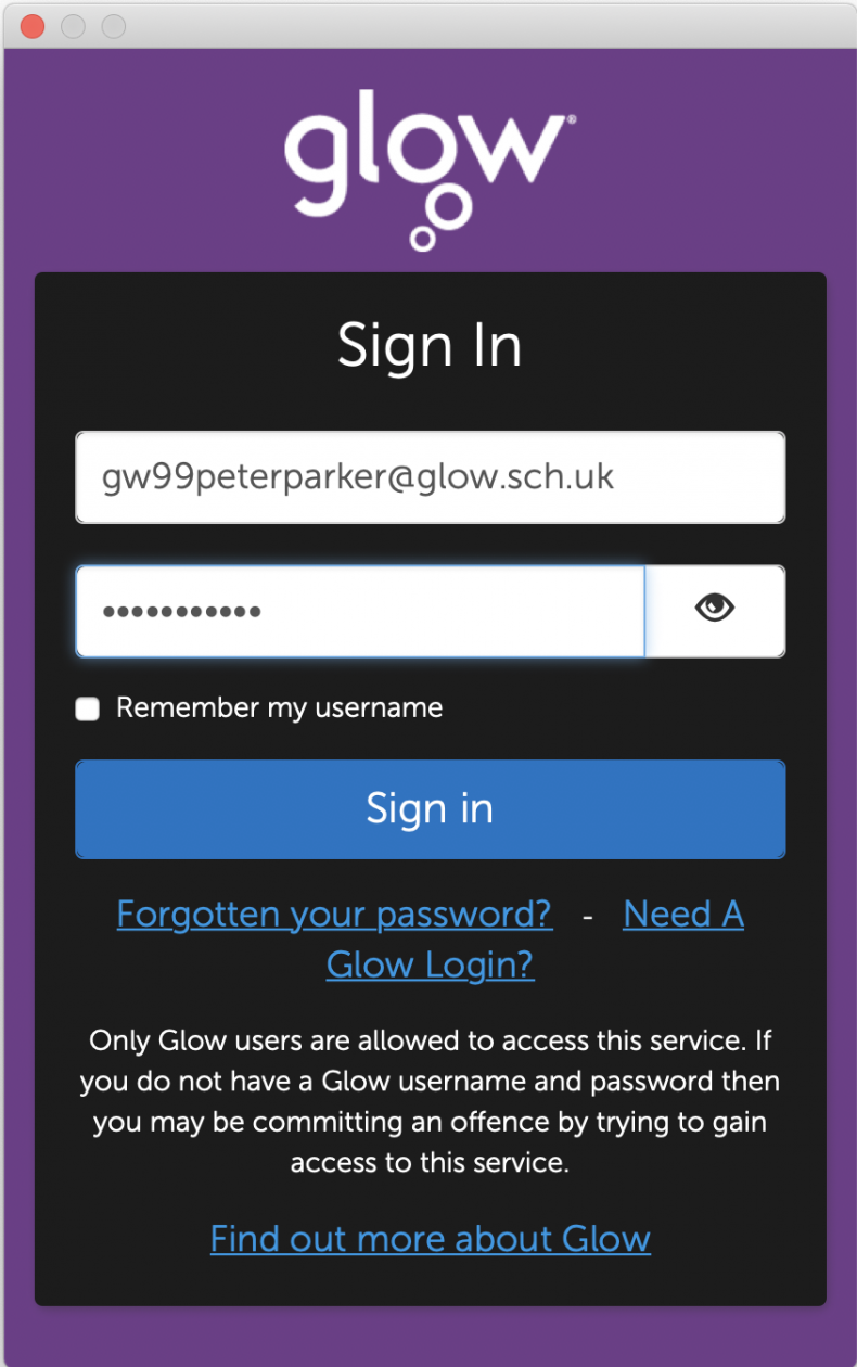 GLOW using teams Braidhurst High School