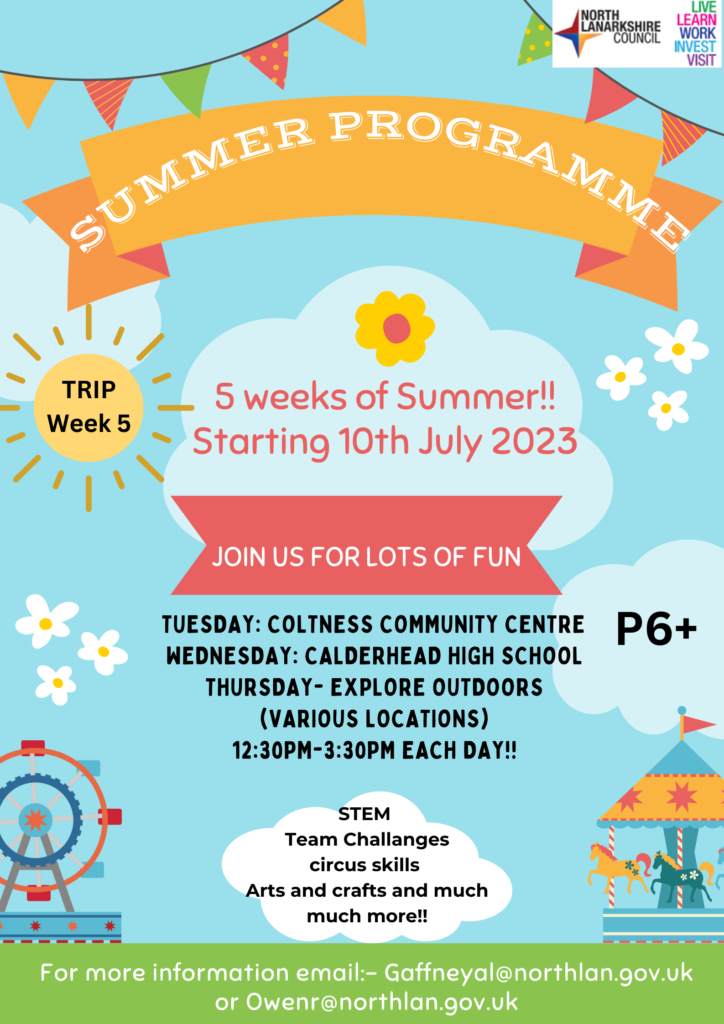 Wishaw and Shotts Youth Work Summer Programme