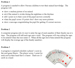 higher computing assignment past papers