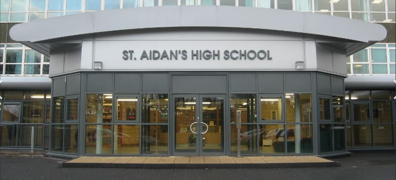 Front of St Aida's HS