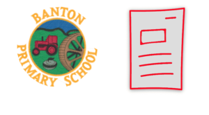 newsletter banner, school badge and icon