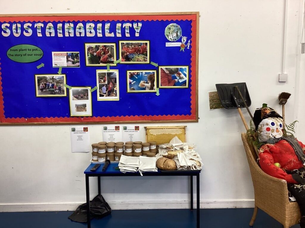 The Soup and bread for our visitors. 