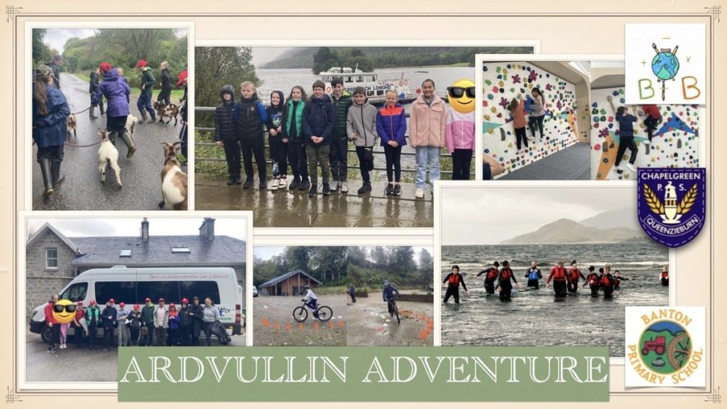 Montage of photos from the P7 Ardvullin Trip 2023