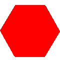 red hexagon