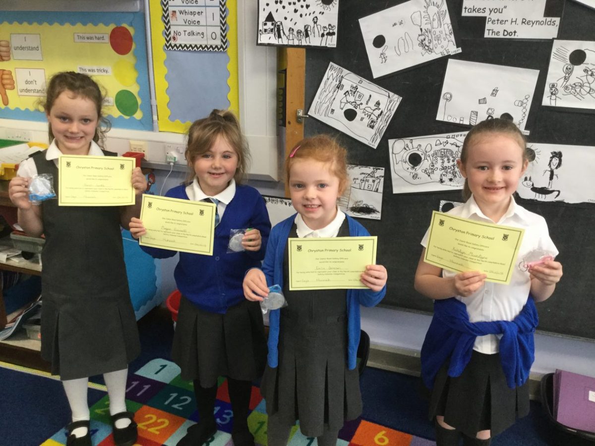 Primary 2a’s road safety poster competition winners! – P2a