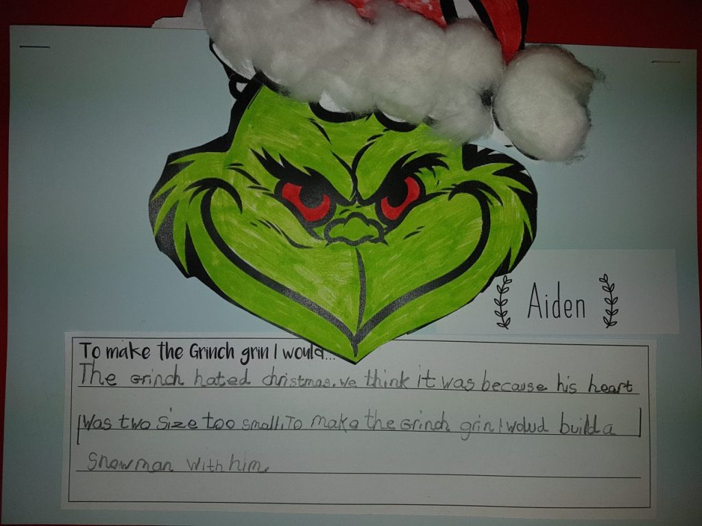 make the grinch grin