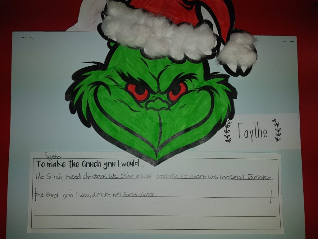 make the grinch grin