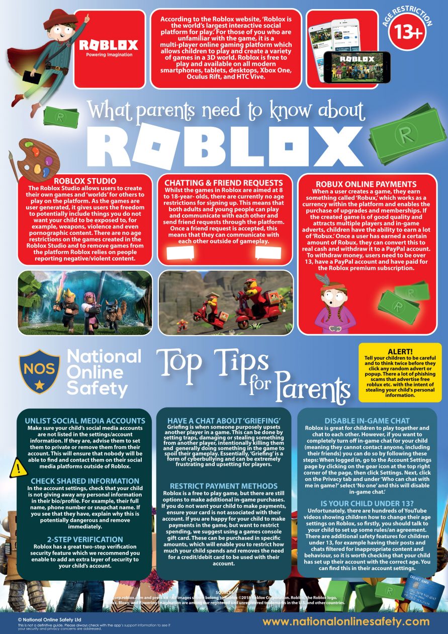 Roblox Parents Guide V2 081118 Woodlands Primary - 