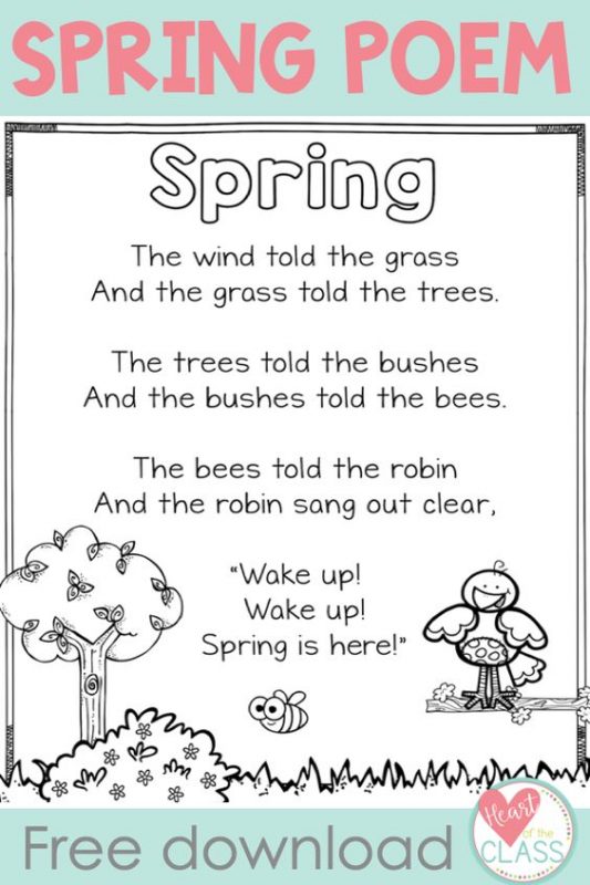 Poem – Spring 2 | Cochrane Castle Primary School