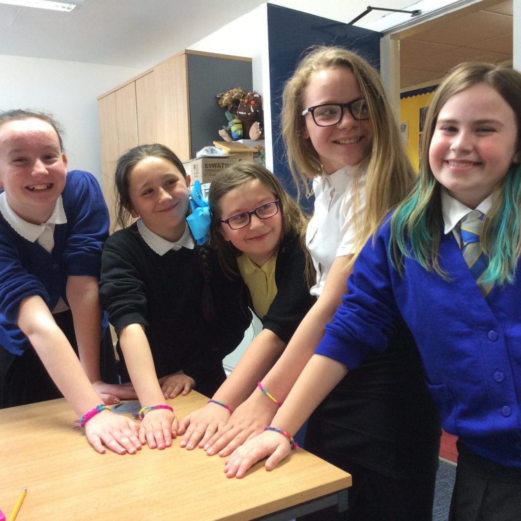 P6’s Crochet at Montrose Care Home Heriot Primary School & Nursery Class