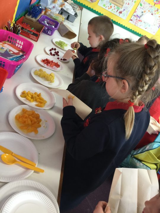 P2F fruit kebabs | Primary 2 – Bishopton Primary School