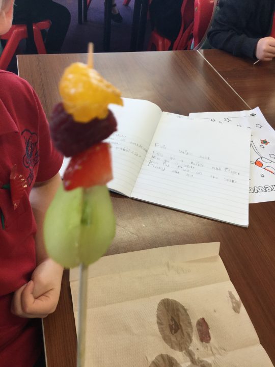 P2F fruit kebabs | Primary 2 – Bishopton Primary School