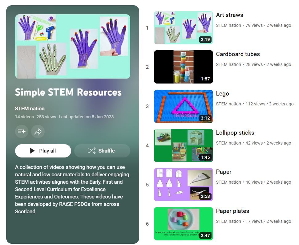 Simple STEM Resources Videos From RAiSE | Renfrewshire Primary STEM