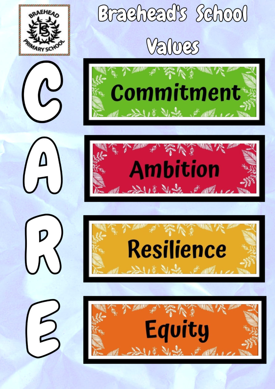 Our School Values | Braehead Primary and Early Years Centre