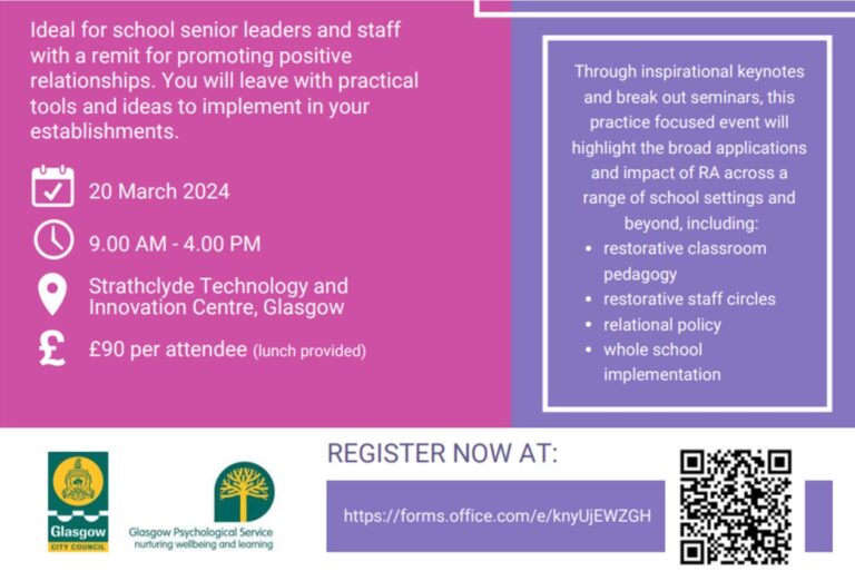 Restorative Approaches Conference – Professional Learning