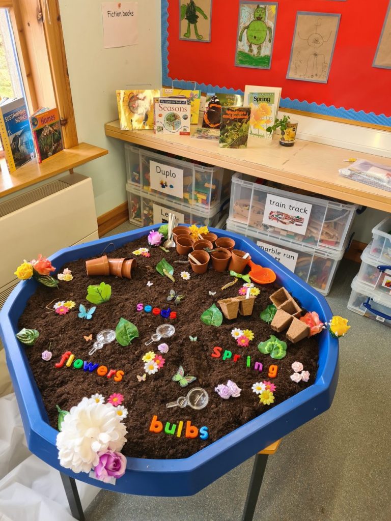 Ms Shona McNab’s Spring planting tray is ready for P1-3 gardeners!