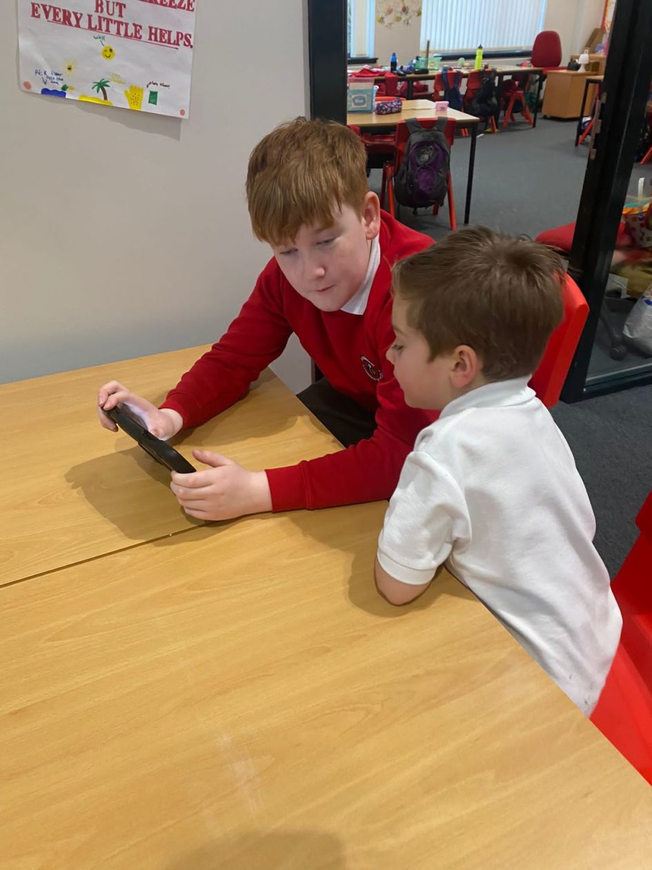 P7 Buddies Braidwood Primary School