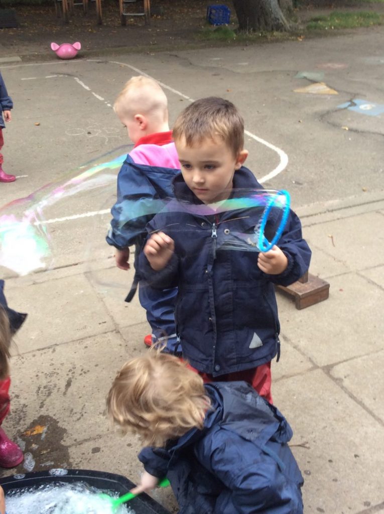 making bubbles