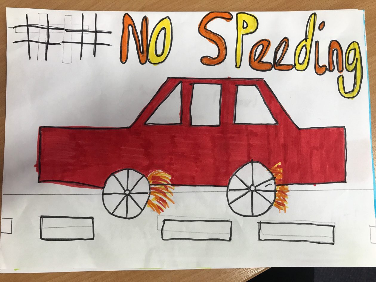 Katelyn's impactful poster wins the 2018 Road Safety Art Competition -  Donegal Daily