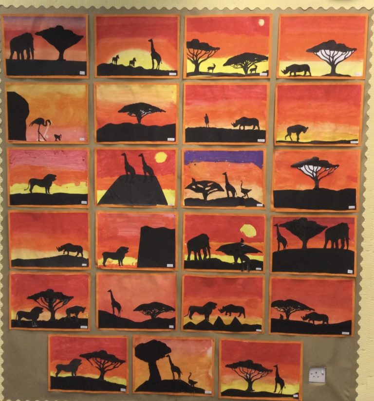 P7 African Paintings | Uphall Primary School